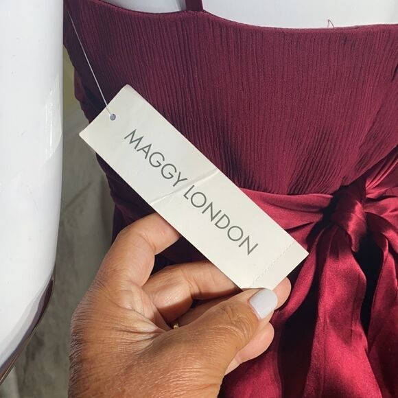 NWT Maggy London 100% Silk Cocktail Party Dress - Picture 10 of 15